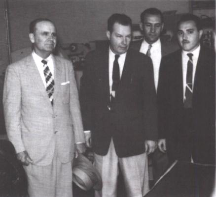 Historical black and white photo of brethren